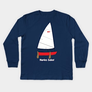 Naples Sabot Sailboat Kids Long Sleeve T-Shirt